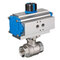 Ball valve Type: 7752ED Stainless steel Pneumatic operated Double acting Internal thread (BSPP) 1000 PSI WOG